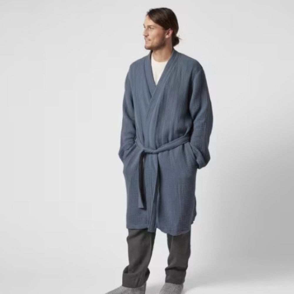 Parachute Cloud Cotton Robe in Dusk Size Large